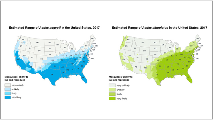 Cdc Updates Map Showing Estimated U S Range For Pair Of