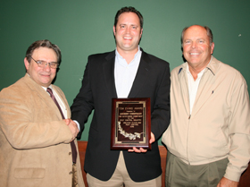 Andrew Christman Presented with Tom Evans Award