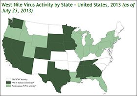 CDC Releases Updated WNV Activity Map