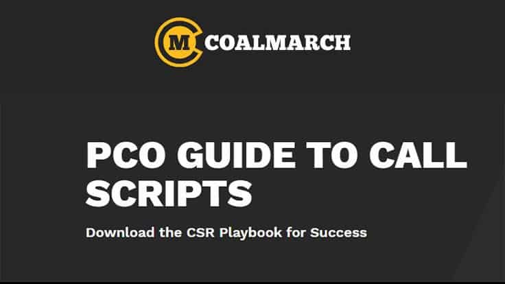 Coalmarch Releases PCO's Guide to Call Scripts
