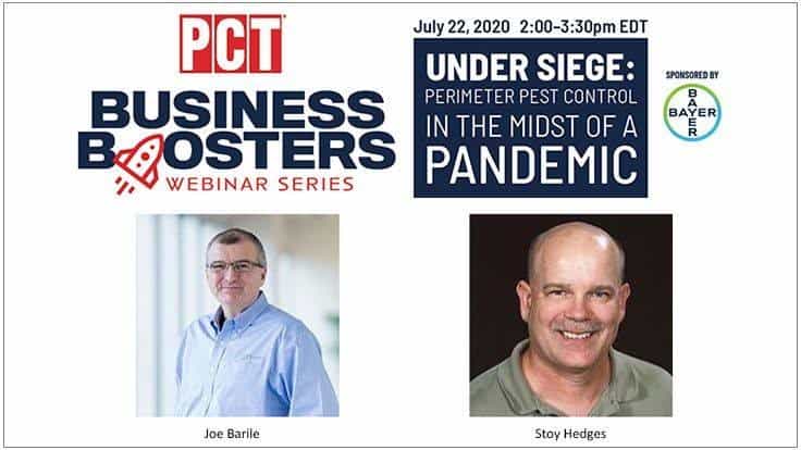 Perimeter Pest Control in the Midst of a Pandemic Business Boosters Webinar is Wednesday
