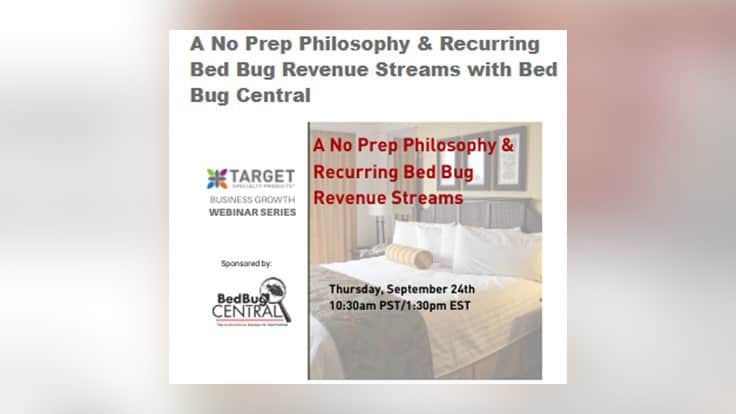 Target Specialty Products, BedBug Central Partner for Next Business Growth Webinar