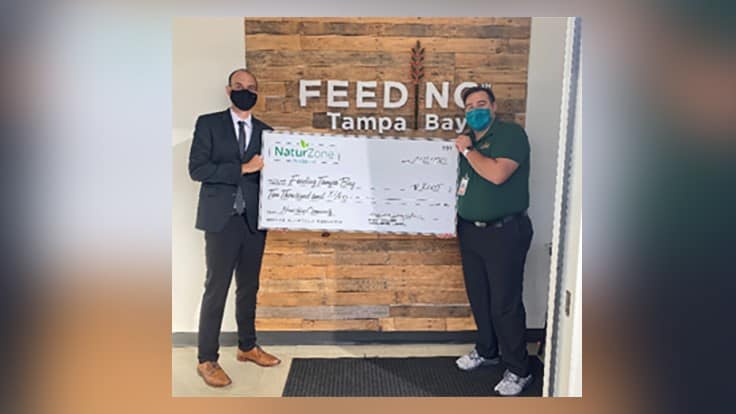 NaturZone Becomes Annual Giving Partner to Feeding Tampa Bay