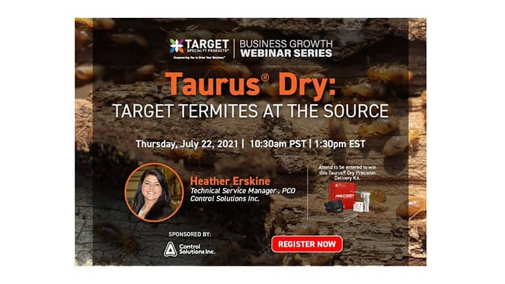 Business Growth Webinar Talks Taurus Dry for Termites