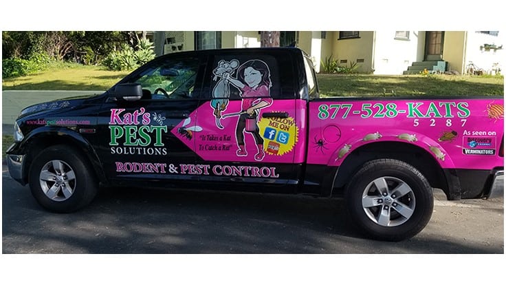 Kat’s Pest Solutions Wins PCT’s 3rd Annual Vehicle Wrap Contest