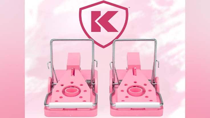 Kness 的粉色 Snap-E 捕鼠器