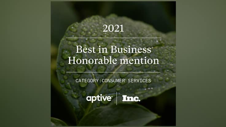 Aptive Environmental Recognized on Inc.’s 2021 'Best in Business' List
