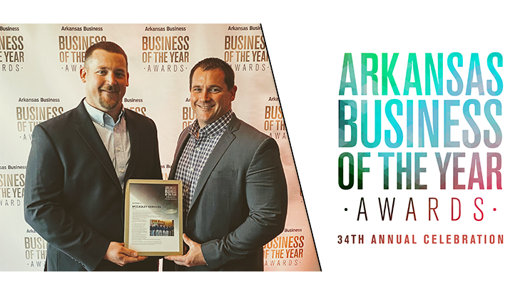 McCauley Services Wins at Arkansas Business of the Year Awards