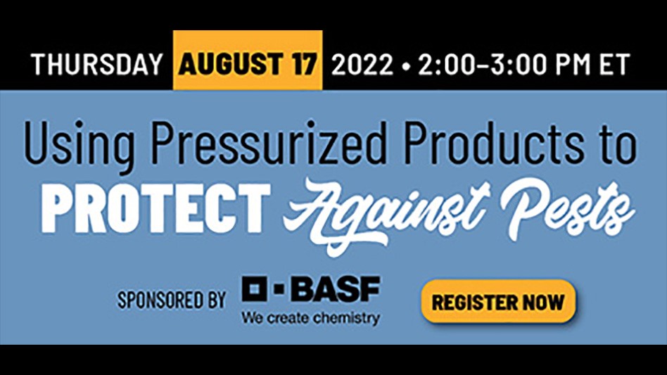 Upcoming Webinar: Using Pressurized Products to Protect Against Pests