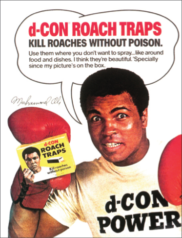 The Champ as d-Con Pitchman - Pest Control Technology