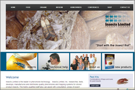 New site for Insects Limited Pest Control Technology
