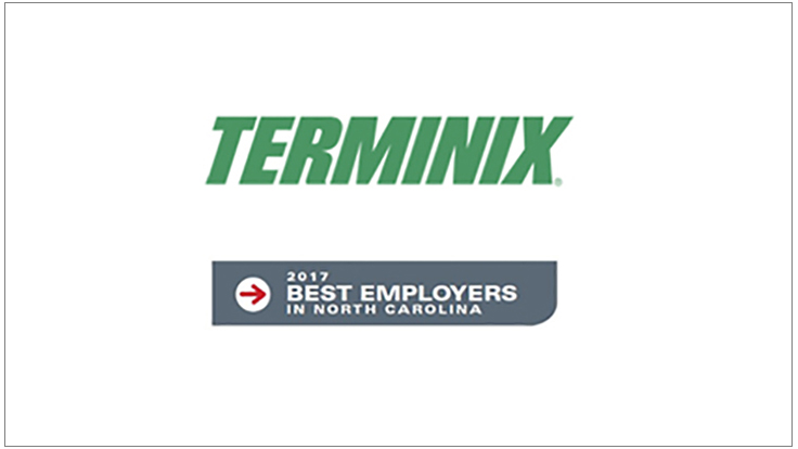 Terminix Service Named a 'Best Employer' in North Carolina Pest
