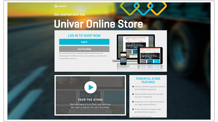 Univar Launches New Online Store Pest Control Technology