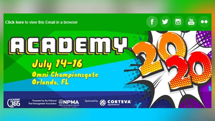 NPMA Academy Still Set for July 1416 in Florida Pest Control Technology