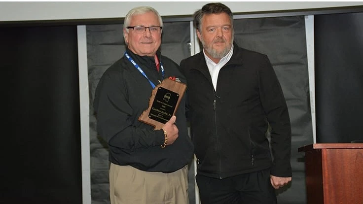 (Pictured left) Gordon Redd, President-Redd Pest Solutions. Right: Richard Linley (MPCA Past President)