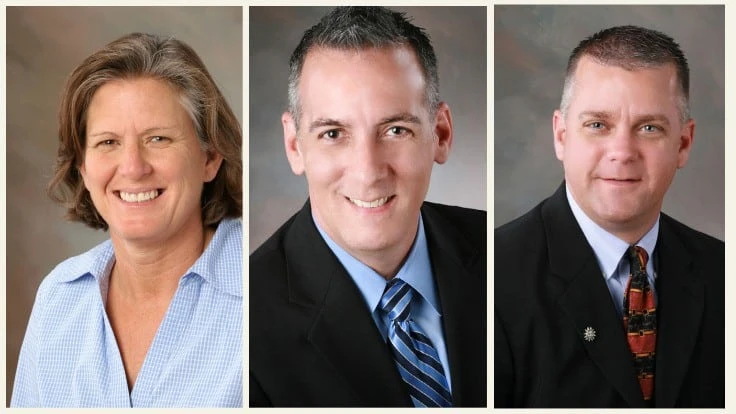 Left to right: Darlene Williams, Frank Oliva and Ronnie Rachels.