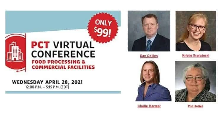 Reminder: PCT Food Processing & Commercial Facilities Virtual Event is Today
