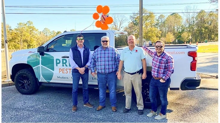 Pictured (from left to right): Rusty Prewett, Lee Thompson, Tim Brown and Isaac Smith.