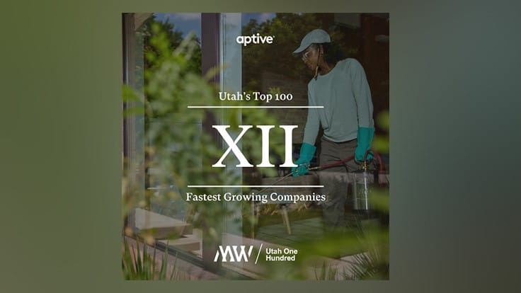 Aptive Lands on List of FastestGrowing Utah Companies Pest Control