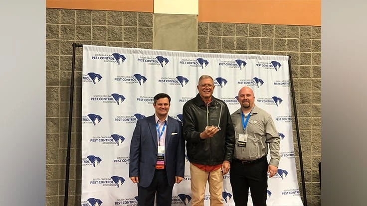 Dan Dees, former Piedmont Pest Control founder and owner, was inducted into the South Carolina Pest Control Association Hall of Fame.