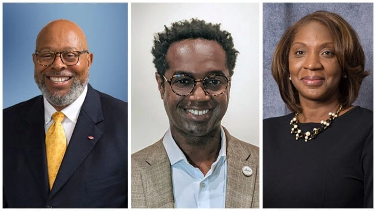 (From left to right): Wayne Golden, Hamilton Allen and Faye Golden.