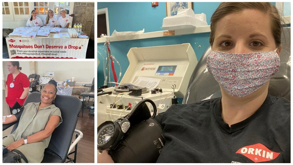 Orkin employees in Atlanta give blood