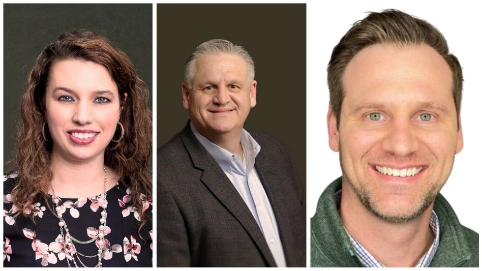 From left to right, Jennifer Gray, Fred Strickland and Trey Strickland.