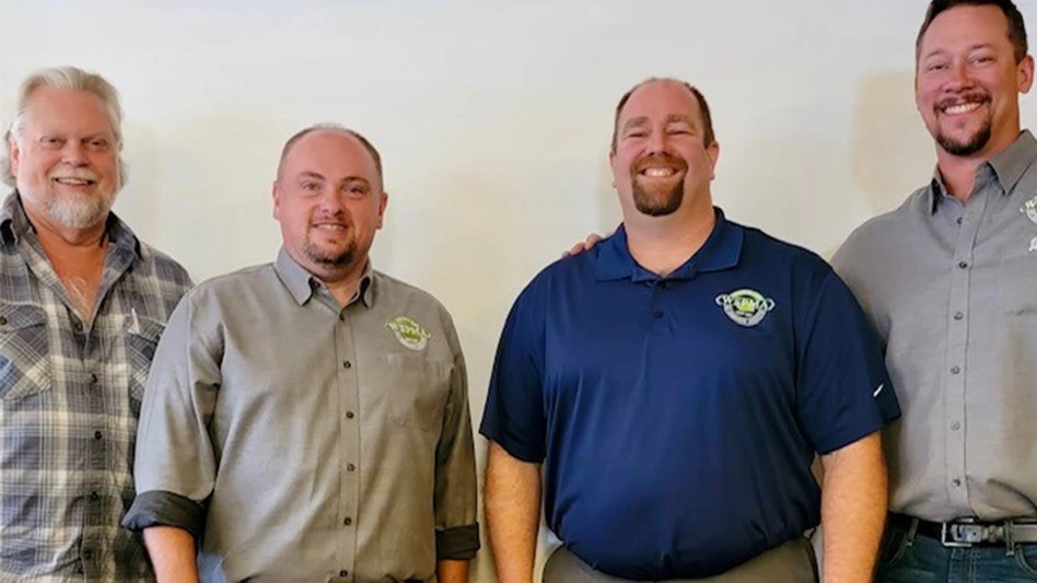Left to right: Corey Chantry, Billy Olesen, Randy Moffat and Luke Rambo.