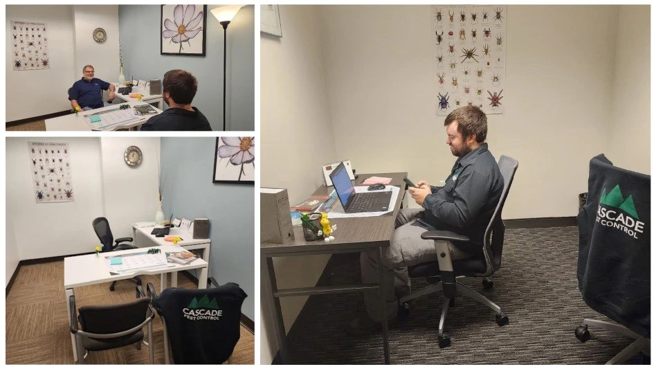 Here are examples of a tiny office in use. 