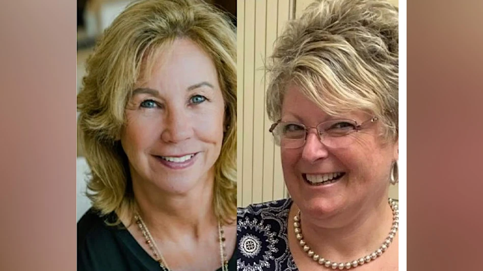 Pictured above: Marie Horner (left), Arrow Exterminators and Sheila Haddad (right), Bell Laboratories.