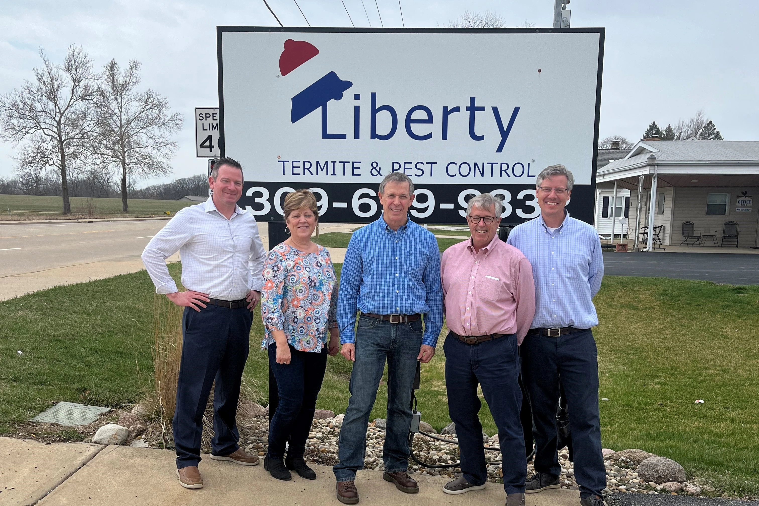 From left to right: Scott Tami Kevin Andy McCormack and Dave Frederick