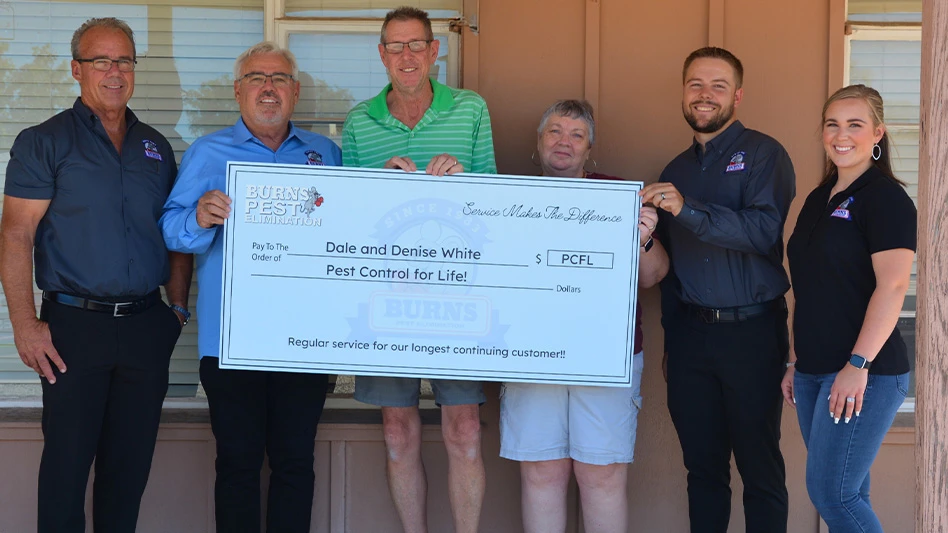 Pictured left to right: Danny Burns, Dave Burns, Dale White, Denise White, Austin Burns, Amanda Clemens.