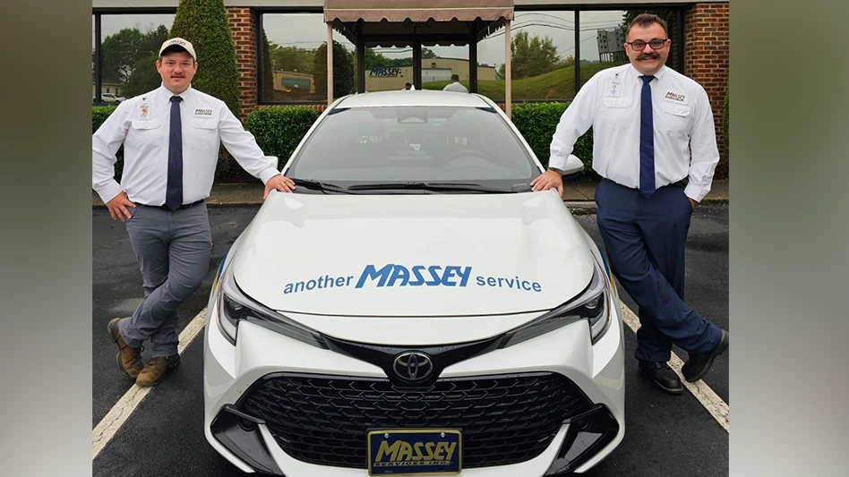 Massey team member Michael Reynolds (right) and general manager Michael Reynolds (right).