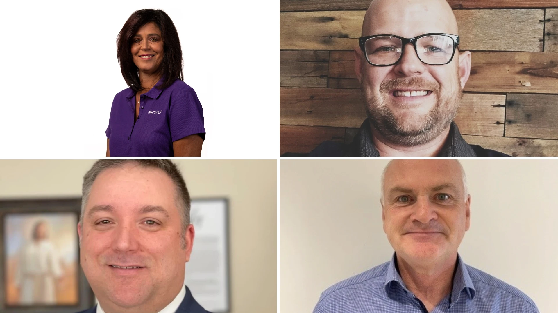 Jackie Bell (top left), Eric Veronick (top right), Shawn Mullen (bottom left) and Mike Holly (bottom right).