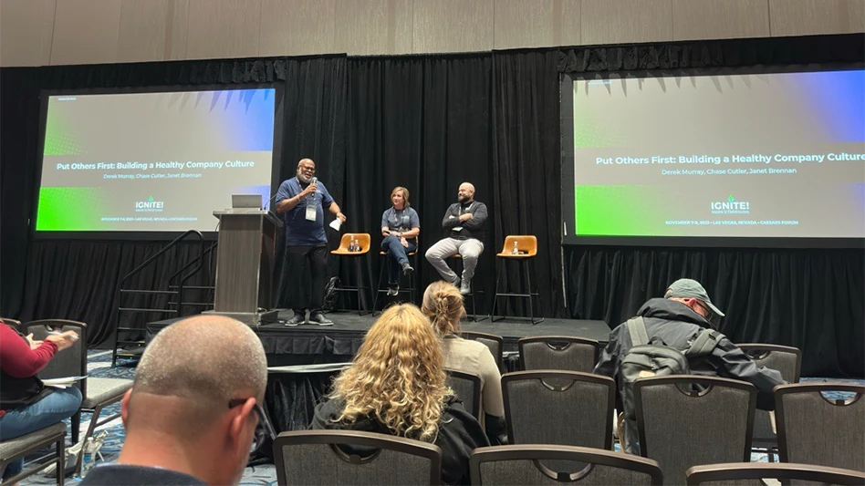 From left to right: Derek Murray, Janet Brennan and Chase Cutler.