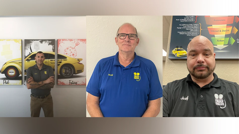 Aaron Bird (left), Dave Schrock (middle) and Josef Devaty (right).