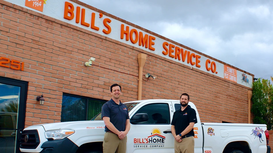 Bill’s Home Service co-owners Bill (left) and Ryan (right), grandsons of founder Bill Bennett, celebrate the 60th anniversary of their family business.