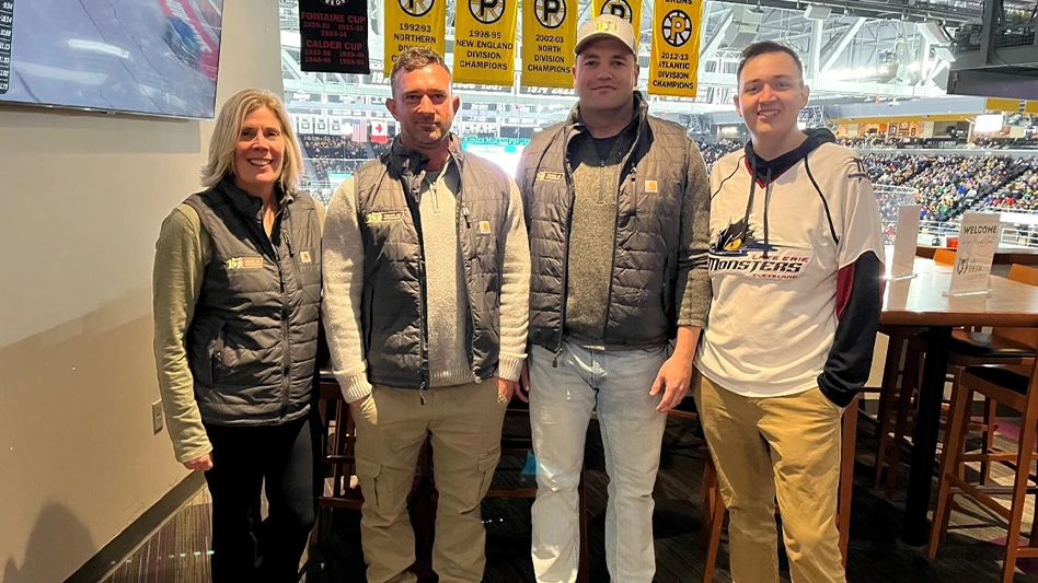 Left: Colleen Upham (owner & co-Founder of ohDeer), Josh Hafner & Wes (owners of ohDEER of Central Virginia) and Bryan Voshing (head of marketing at ohDeer).