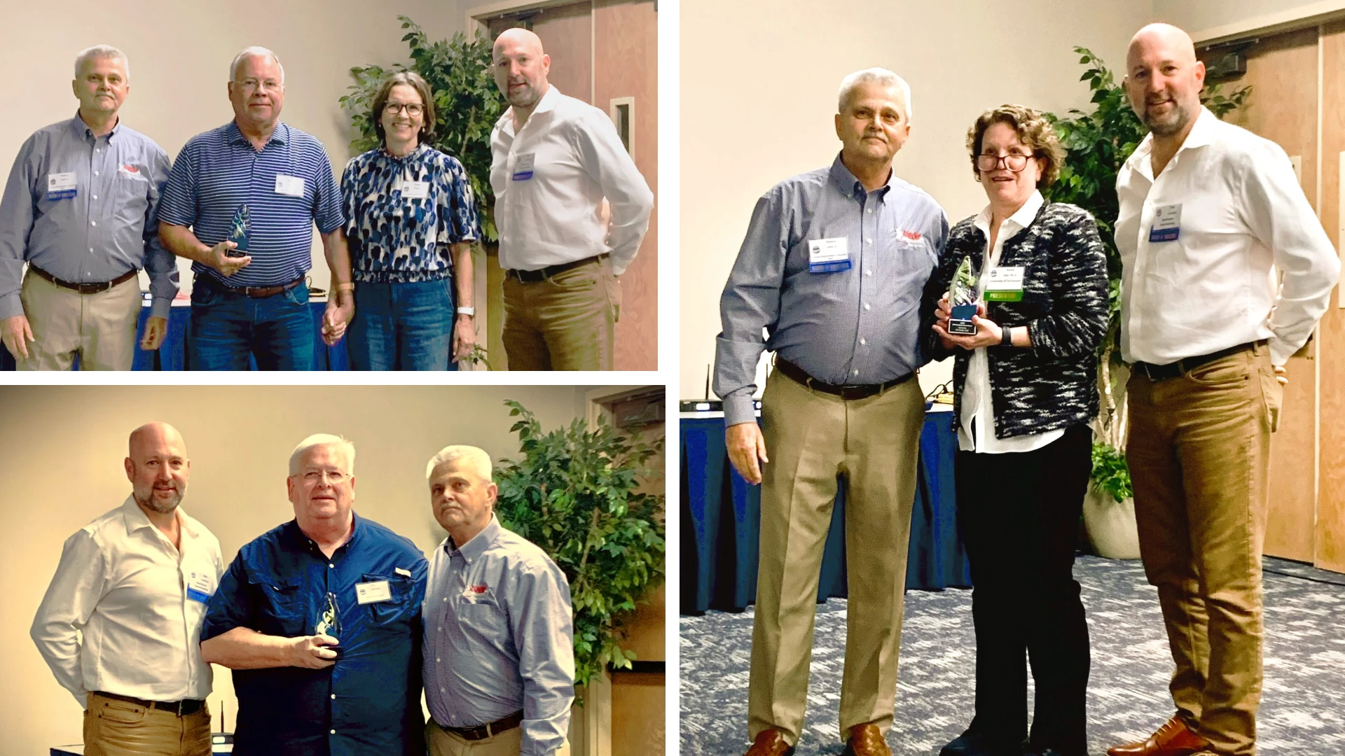 Dayton & Sheila Hylton (Dayton’s Pest Control Services, top left), Ray Johnson (Johnson Pest Control, bottom left) and Dr. Karen Vail (University of Tennessee, right)