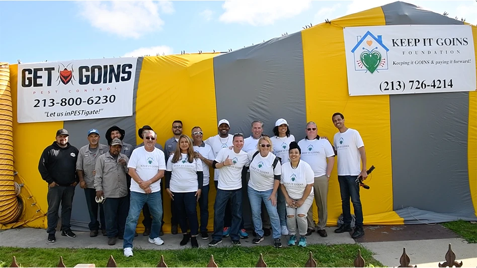Pest control industry professionals took part in the first Keep It Goins Foundation project.