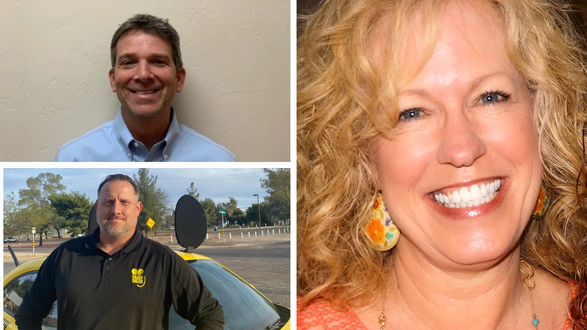 David Bolton (top left), Jeremy Christopherson (bottom left) and Nanette Marchello (right).