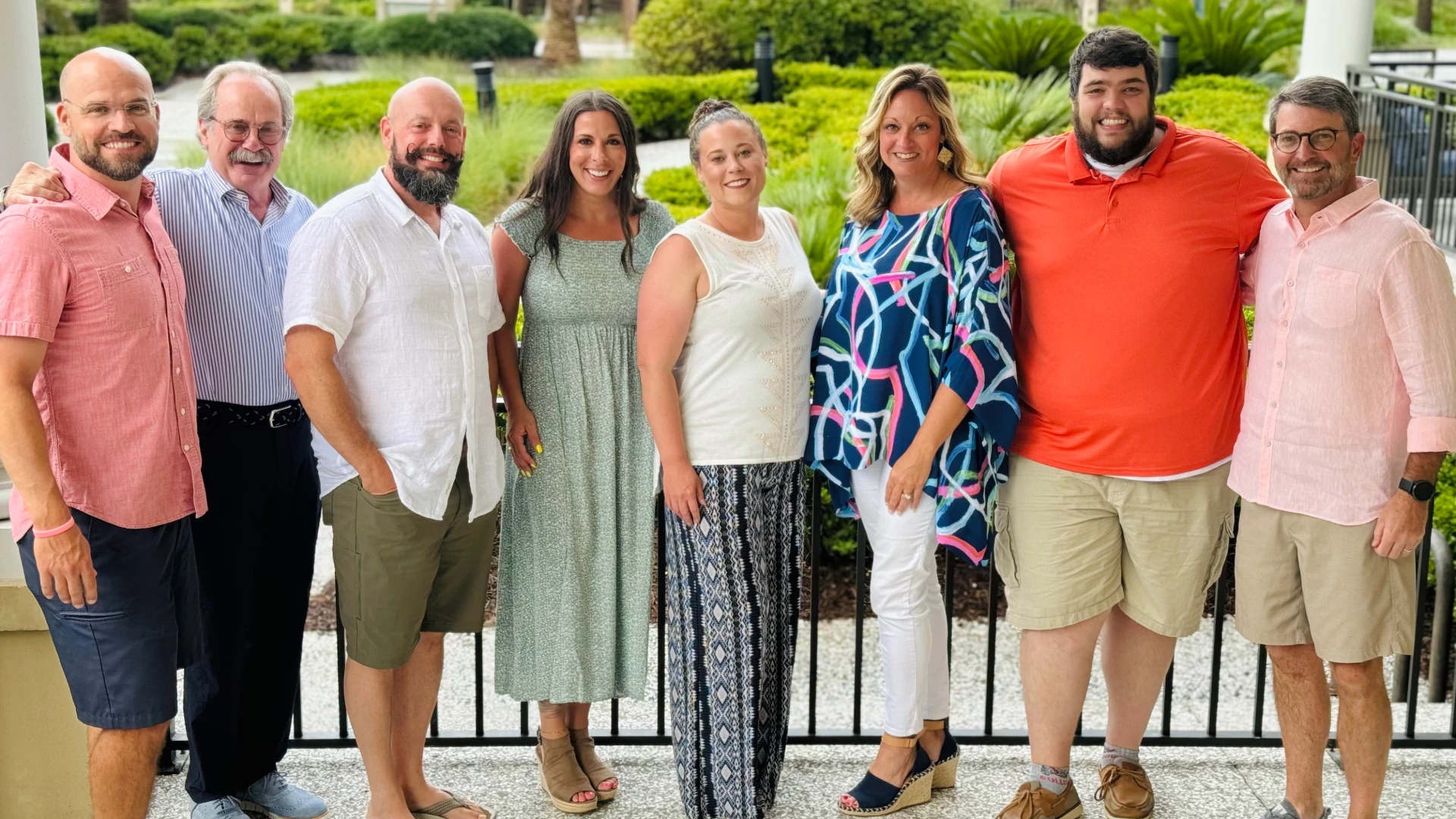 Pictured in the group photo (L-R) from Arrow Exterminators at the GPCA Summer Conference in Jekyll Island, GA:  Mike Malone, Rick Bell, Xavier Cugnon, Roni Showalter, Alyson Gilleland, Shay Runion, Wyatt West, and Jason Pelham