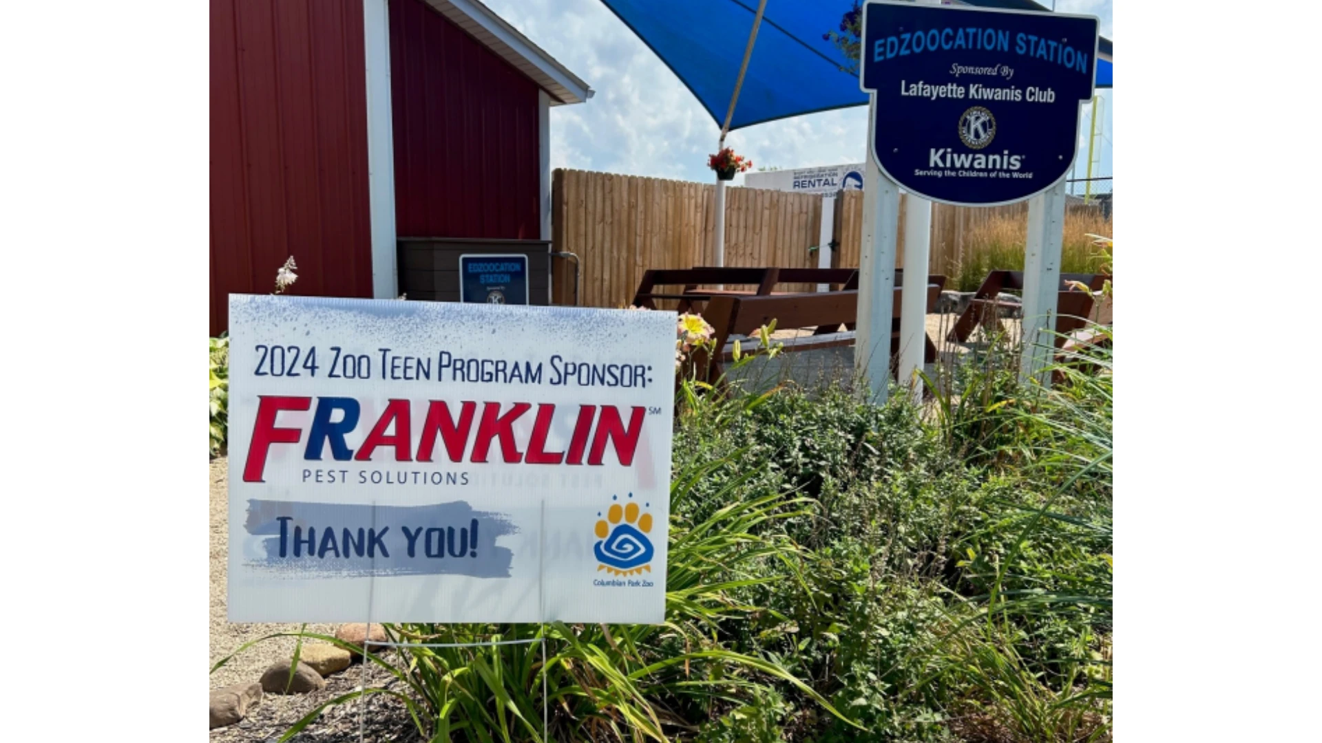 Franklin Pest Solutions sponsored the Columbian Park Zoo Teen program in Lafayette, Ind.