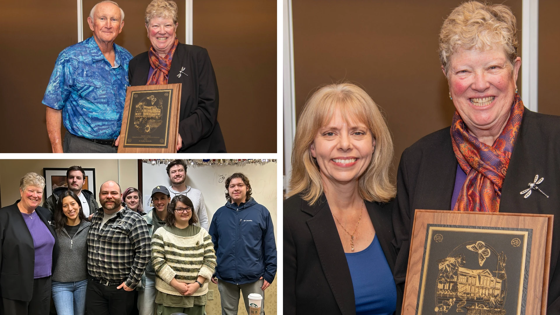 Dr. Kathy Heinsohn Accepts Osmun Alumni Award at Purdue University