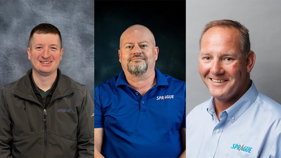 Three Sprague Leaders Earn Industry Certifications