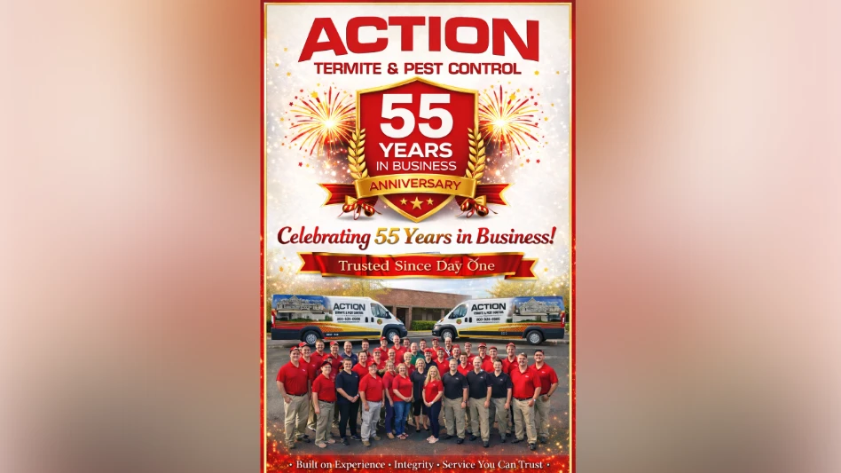 Action Termite and Pest Control Celebrates 55 Years