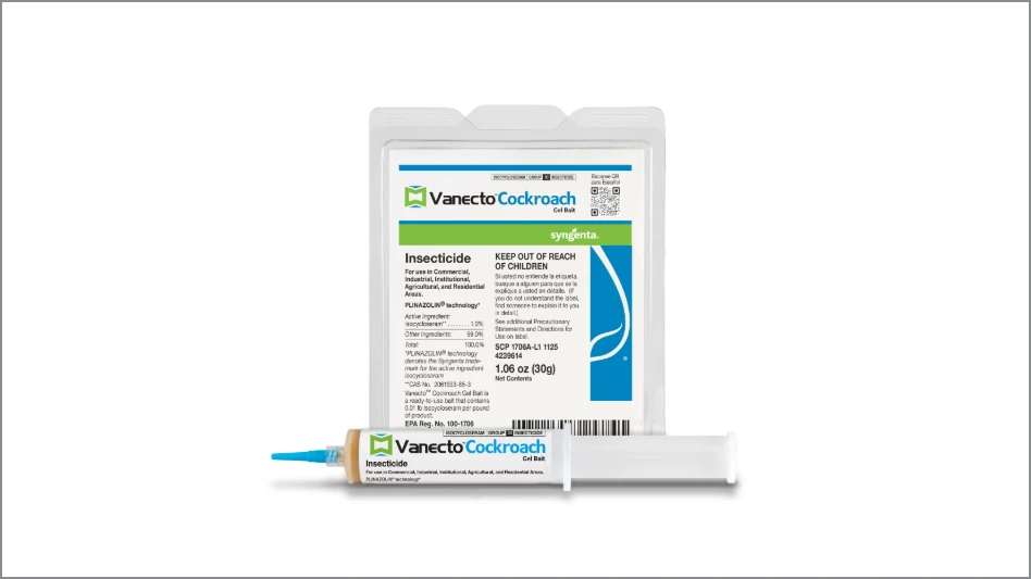Syngenta Releases Vanecto Cockroach Gel Bait